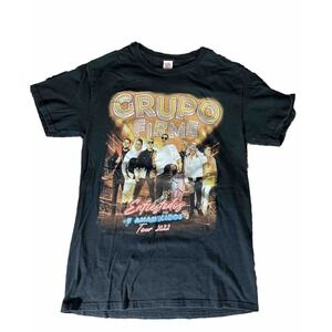 A1184 GRUPO FIRME TOUR T-shirt Banda Mexican‎ Band Rap Tee Size Small